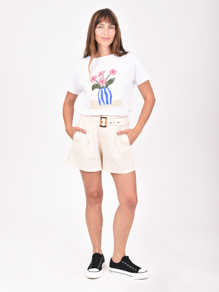 SHORT CAIRA CRUDO