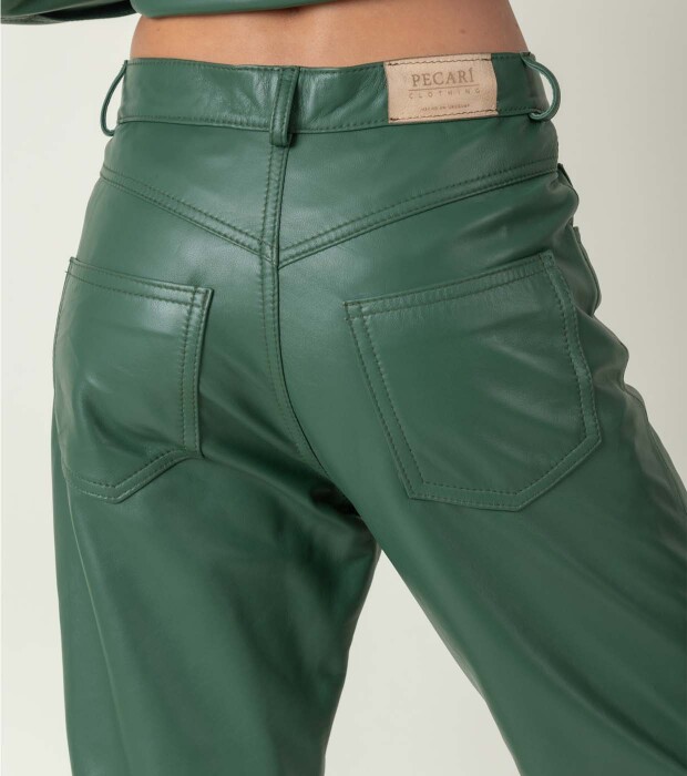 Leather Pant Verde