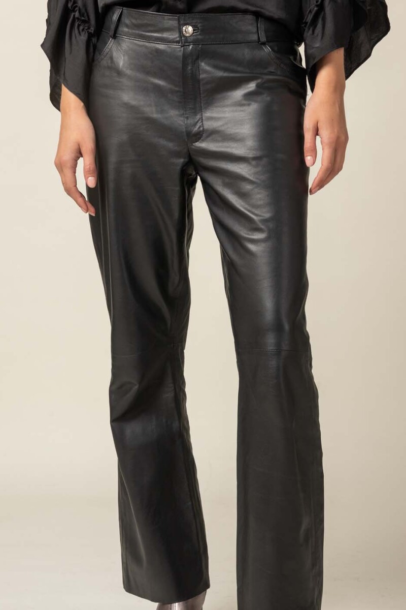 Leather Pant Negro