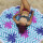TOALLA DE PLAYA ESTAMPADA VERDE AQUA