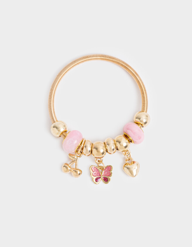 Pulseras Infantiles Mariposas Pulsera Con Mariposas - Dorado