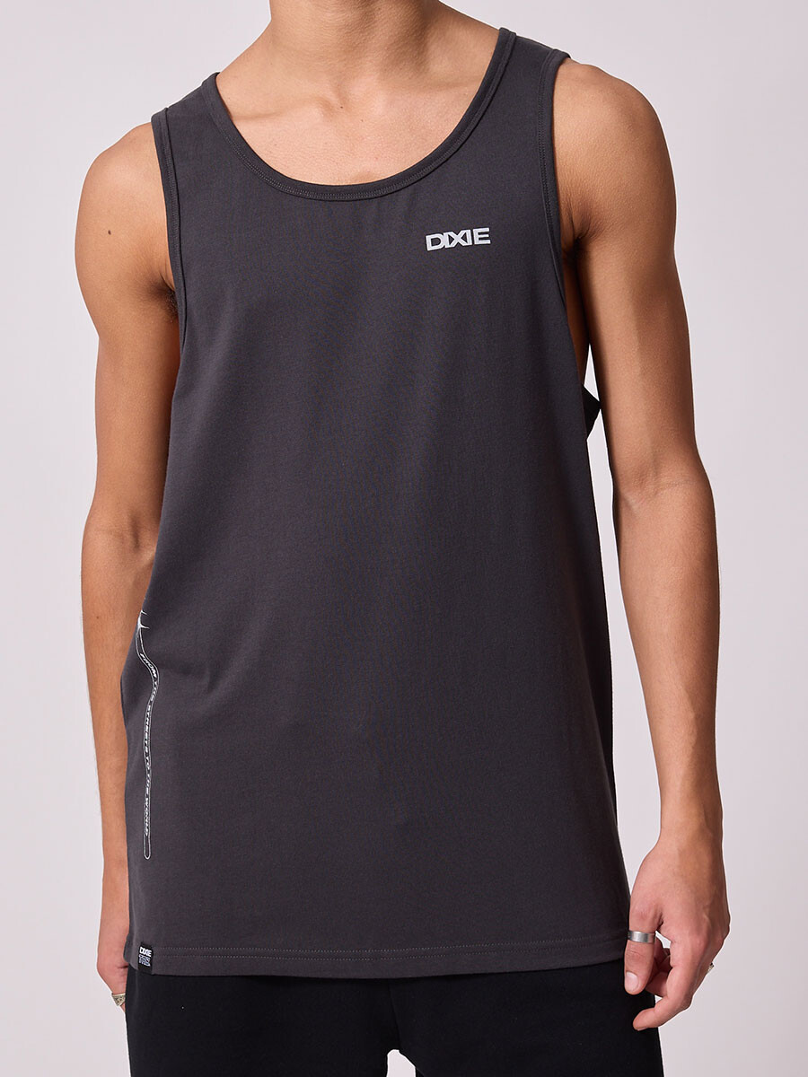 MUSCULOSA SALCO DIXIE - Gris Oscuro 