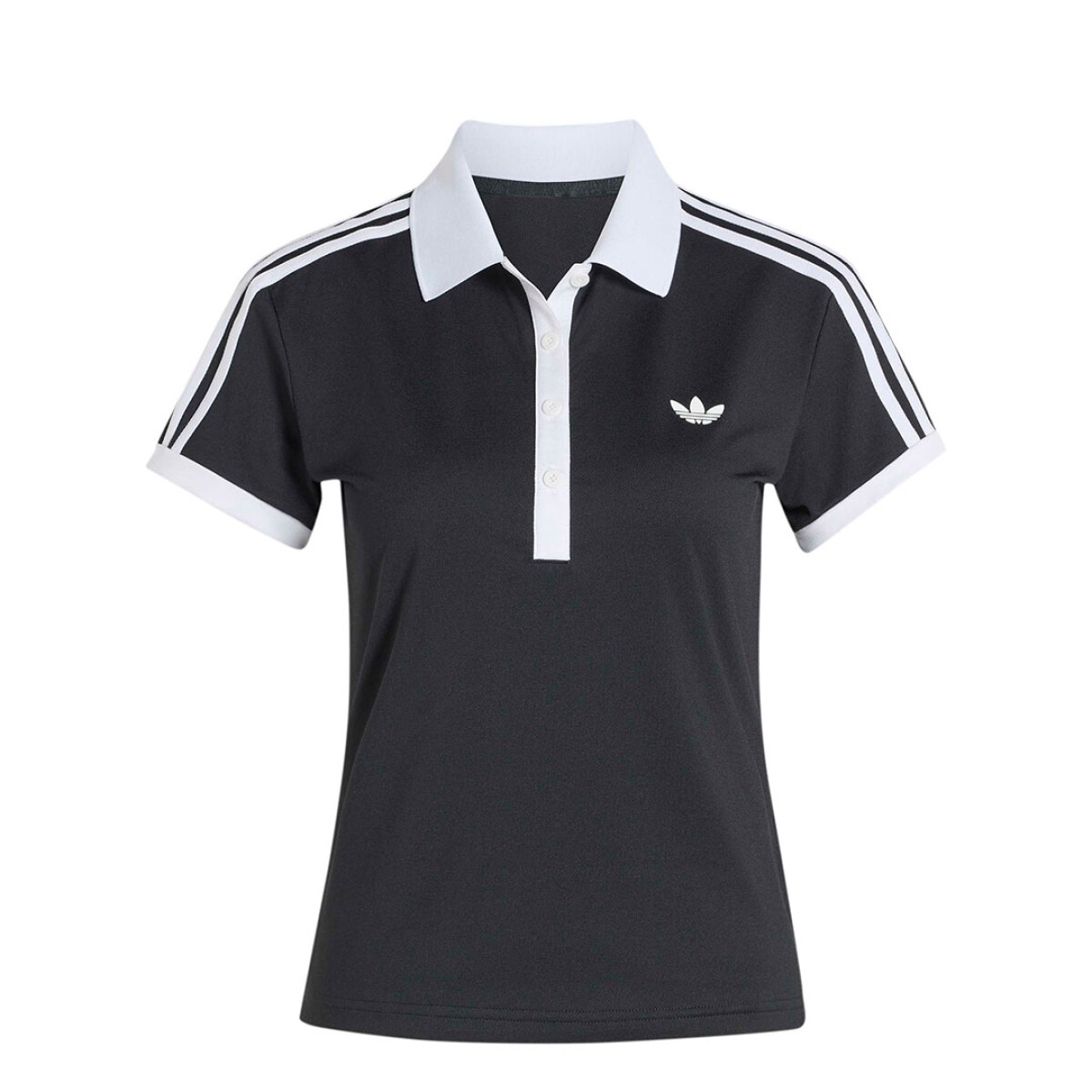 Remera de Mujer Adidas Polo Classic - Negro - Blanco 