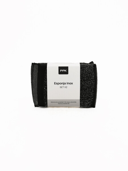 ESPONJA INOX SET X2 GRIS