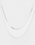 Collares Cortos Acero quirúrgico Collar De Acero Quirúrgico - Plateado