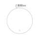 Espejo Frameless 80X80 Anticorrosion Con Luz Led Y Sensor One Touch 000