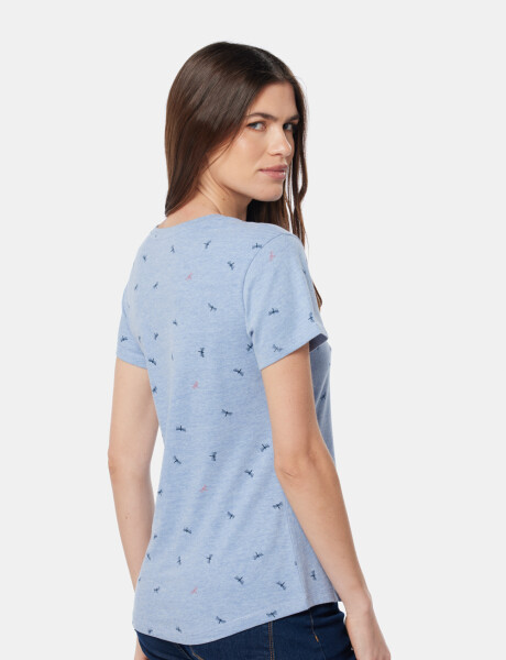 REMERA ESTAMPADA Azul