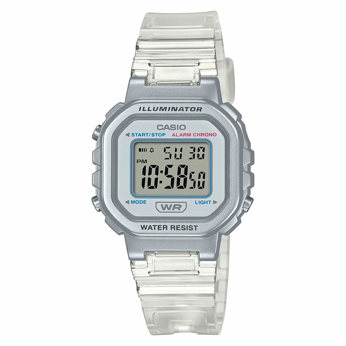 Reloj CASIO LA20WHS-7ADF en Resina Transparente 30mm 