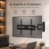 Soporte De Pared Movil Brazo Acero Tele Tv De 37-70" Brateck Color Negro