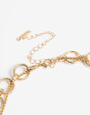 Chokers Metal Choker De Metal Con Flor Dorada - Dorado