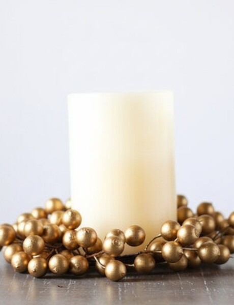 ADORNO PARA VELAS BERRY  GLASS ORO ADORNO PARA VELAS BERRY  GLASS ORO