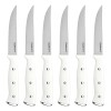 Set De Cuchillos acero inoxidable mango blanco Cuisinart 77WTR-6PSK Set De Cuchillos acero inoxidable mango blanco Cuisinart 77WTR-6PSK