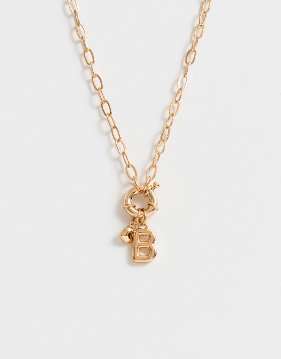 Collar Corto De Inicial "b" 
