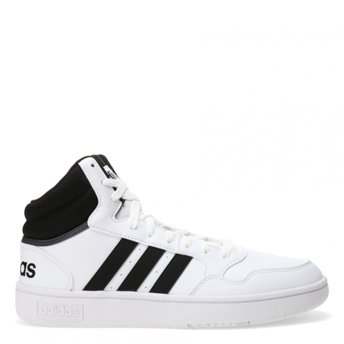 Championes de Hombre Adidas Hoops 3.0 Mid Classic Vintage Adidas - Blanco - Negro 