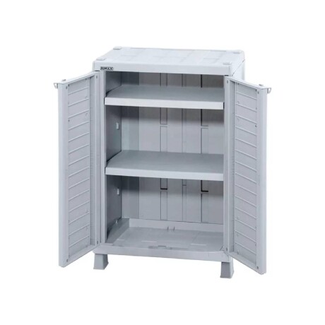 Armario Mediano con 2 Estantes Rimax Barú Gris Armario Mediano con 2 Estantes Rimax Barú Gris