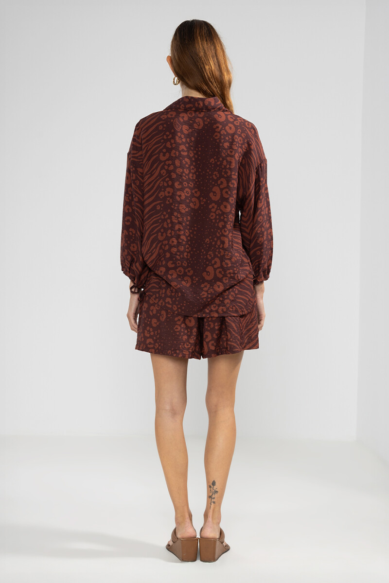 FLO SHORTS Marron