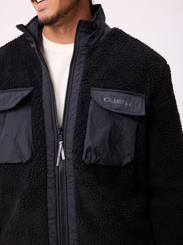 CAMPERA OLEGAR ( SHERPA) RUSTY Negro