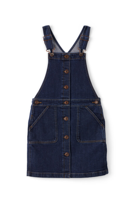 Jumper jean con botones Sin color