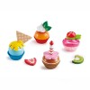 Set cupcakes madera divertidos HAPE Set cupcakes madera divertidos HAPE