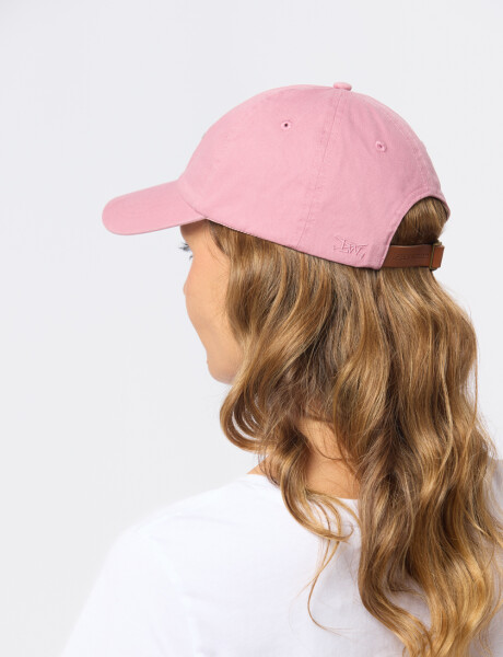 GORRO CON VISERA DE LONA Rosado