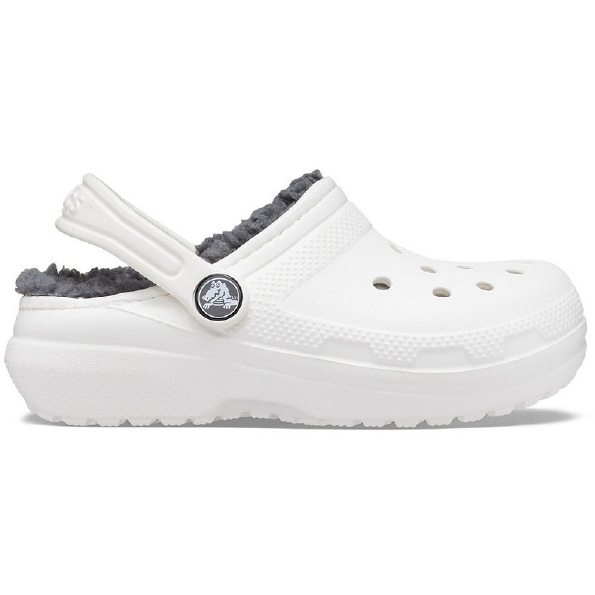 Crocs Classic Lined Pantuflas - Blanco 