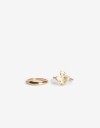 Sets Anillos Esmalte Anillo Set Floral - Dorado