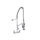 Griferia Grifo Cocina Pared Bimando Brillo Cromo Pull Down