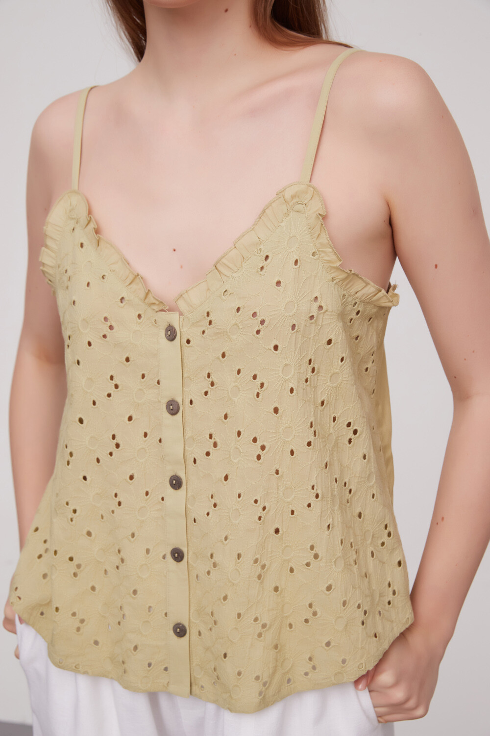 Musculosa Cerdenia Verde Oliva Claro