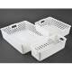 Set x3 Cesto organizador Quadratta calado M BLANCO