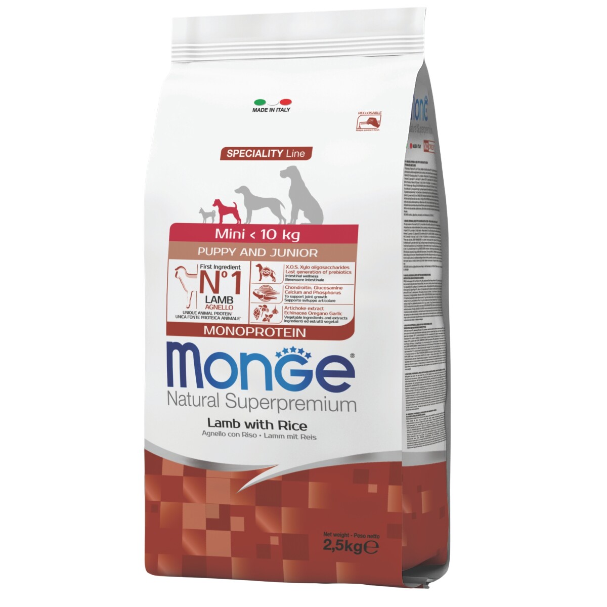 Monge Perro Mini Cach Lamb & Rice 2.5kg 