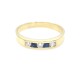 Anillo en oro 18k amarillo, brillantes y zafiros Anillo en oro 18k amarillo, brillantes y zafiros