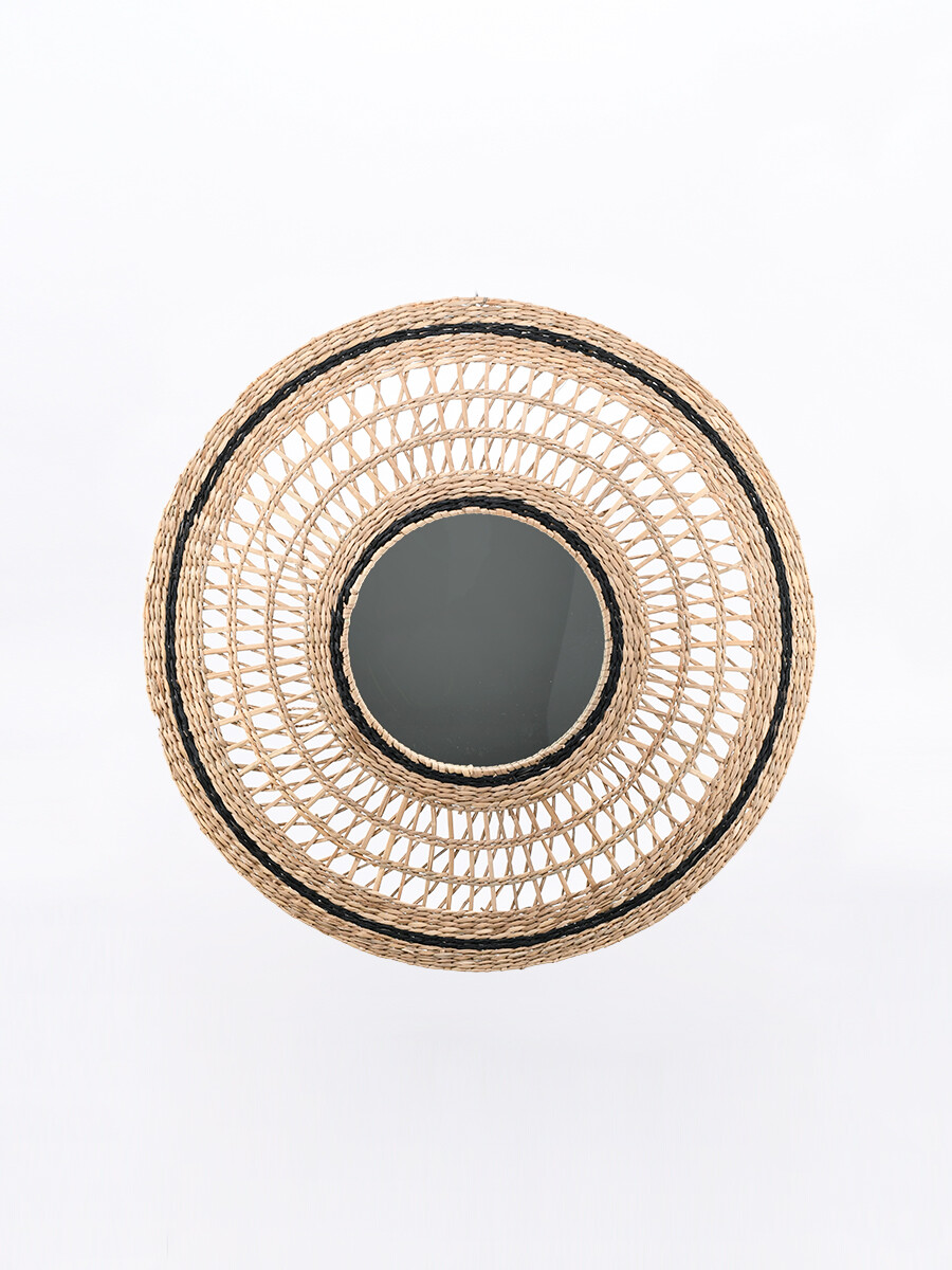 ESPEJO SEAGRASS DUO - BEIGE 