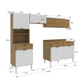 KIT DE COCINA MODELO VALENCIA 4 MÓDULOS COLOR BLANCO Kit De Cocina Modelo Valencia 4 Módulos Color Blanco