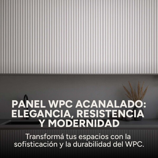 Pack x50 Wpc Simil Madera Wall Panel Lambrin 2.90x16.7 Color Gris Claro