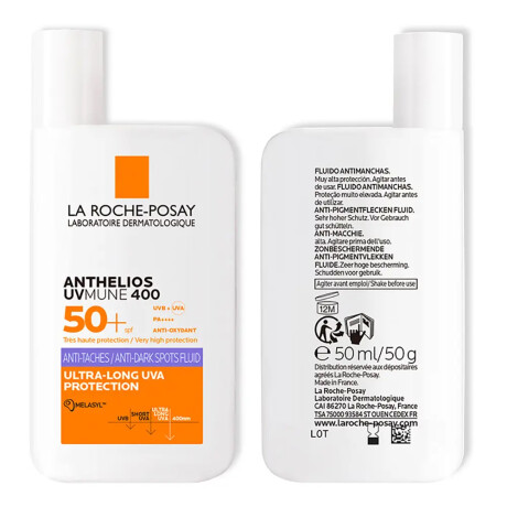 Protector Solar Facial La Roche-Posay Anthelios UVMune 400 Fluido Antimanchas FPS50+ 50ml Protector Solar Facial La Roche-Posay Anthelios UVMune 400 Fluido Antimanchas FPS50+ 50ml
