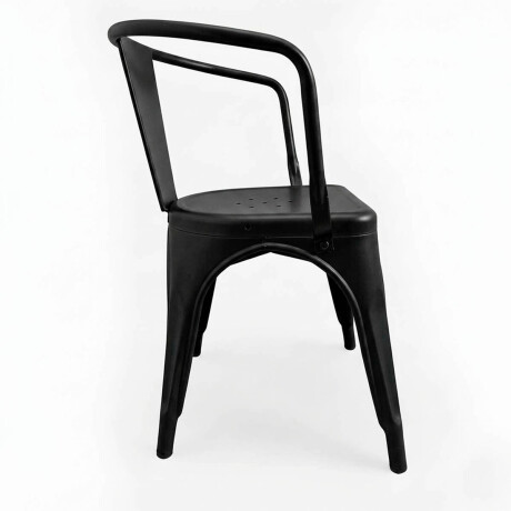 Silla Tolix Fade To Black Metálica Reposabrazo Negro