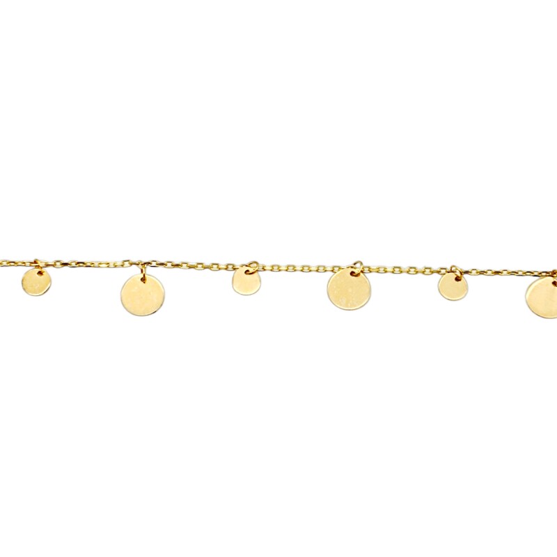 Pulsera Discos -Oro bajo-Sin piedra-PU8076 sinpiedra