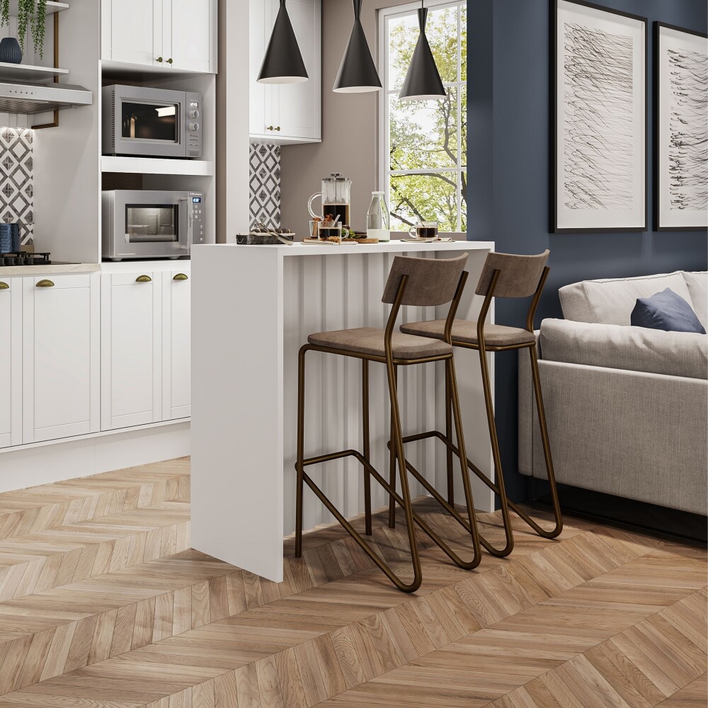 Isla desayunador Americana 120 cm Blanca Isla desayunador Americana 120 cm Blanca