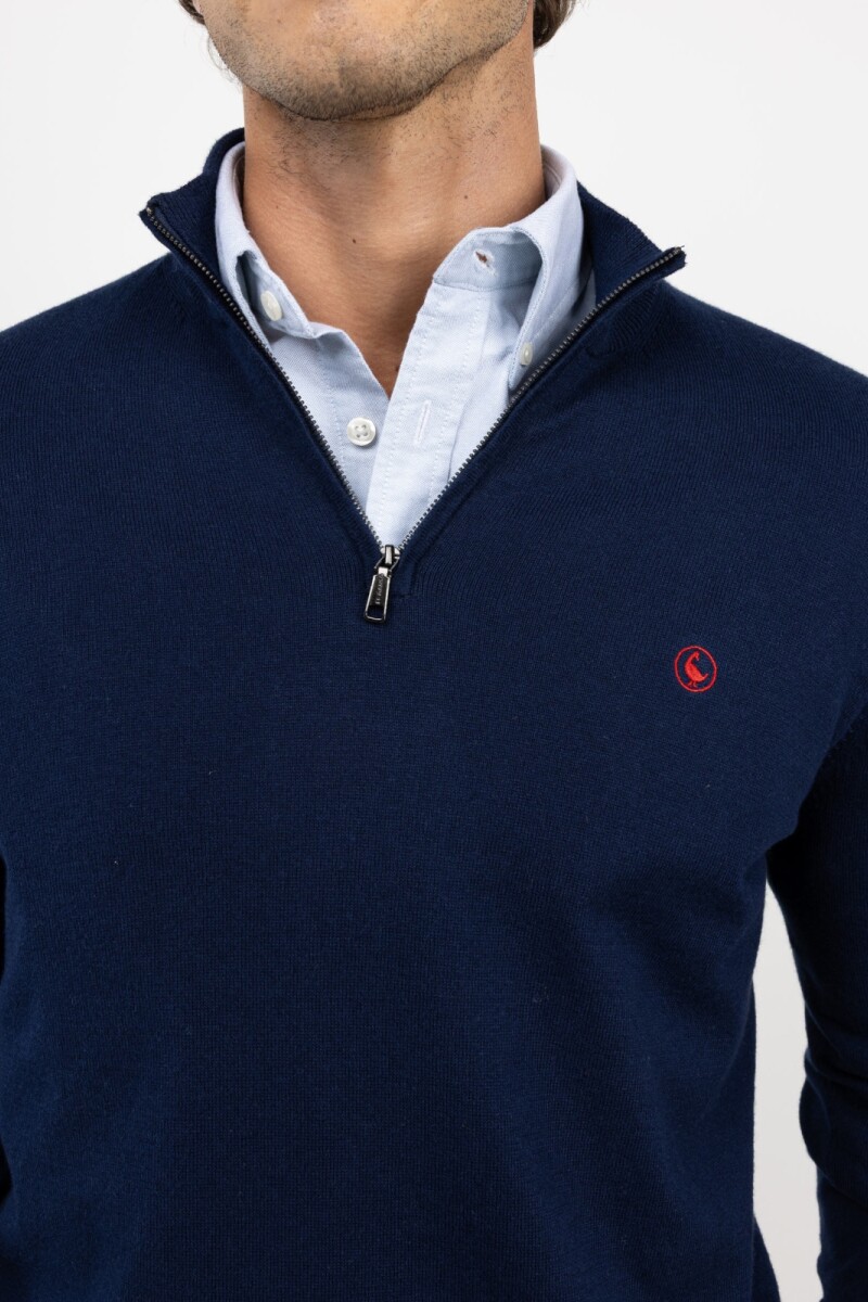 Sweater Medio Cierre Marino