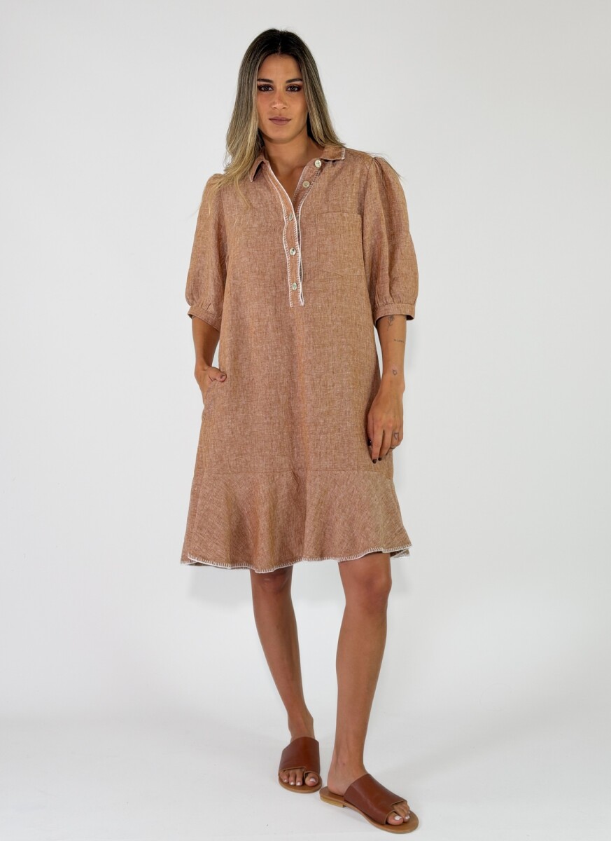 VESTIDO LUZ - TERRACOTA 