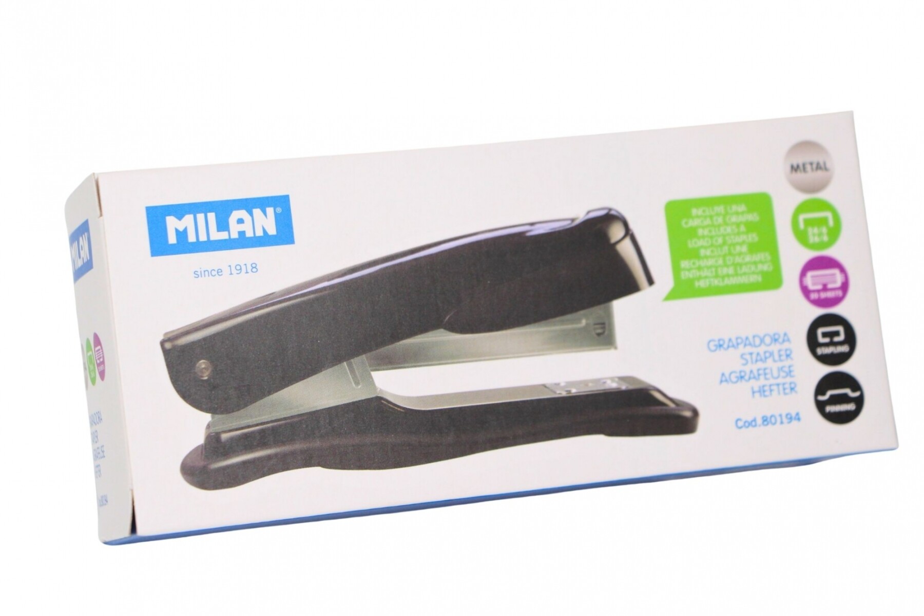 MAQUINA ABROCHADORA MILAN 80194 METAL 