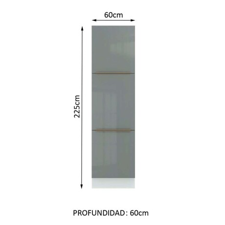 ARMARIO DE COCINA 60 CM MDP-Y-VIDRIO BLANCO LUX