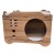 Casa Gatos Cama Cucha Cueva Madera MDF Corrugado Rascador Variante Color Madera