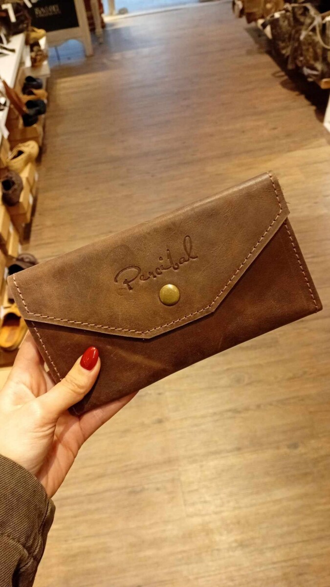 Billetera Doble - Chocolate 