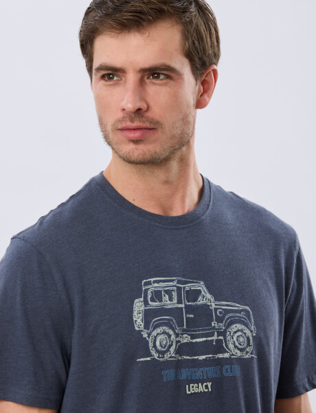 REMERA ESTAMPADA DE ALGODÓN Denim