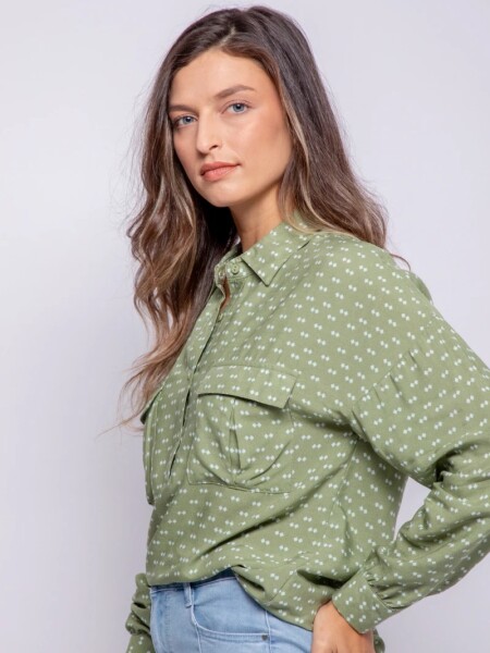 BLUZA D.CASSIN GANDA VERDE