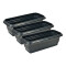 Set x3 Maceta rectangular 3 lts NEGRO