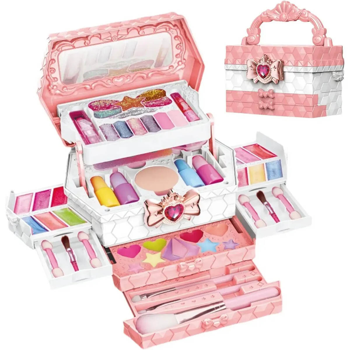 Valija Set Maquillaje Infantil Make Up Completo 56 piezas 