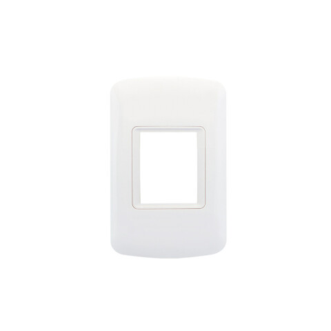 Plaqueta para 1 módulo doble blanca - Atenea Plus M48607