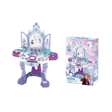Tocador Disney Frozen con Espejo Luces y Sonidos LILA